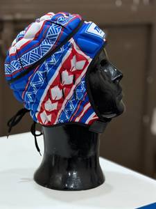 <b>Maximize</b> Wear Rugby Head Guard Poly Fabric Quilted Sublimation Print Clear Visor up to 7 Air Vents Unisex Adult Head Protection - Product Image 2