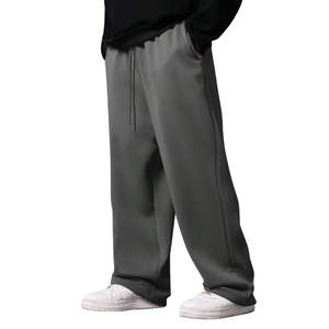 Pantalones de chándal holgados de invierno para hombre, de forro polar tejido con cintura elástica, tallas grandes, informales, deportivos, de diseño personalizado, al por mayor - Product Image 5