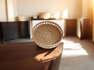 Bandeja de servir de ratán, ideal para servir de forma funcional y organizar el hogar, base de exhibición para plantas pequeñas, suculentas o terrarios - Product Image 2