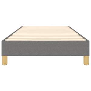Cadre de lit en tissu gris foncé 100% polyester, rembourré avec du contreplaqué et du bois d'ingénierie - Product Image 5