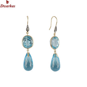 Pendientes de joyería fina de lujo, plata de ley 925 con amatista, pendientes colgantes para mujer, pendientes de moda para boda - Product Image 4