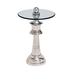 Table basse moderne en aluminium, table d'appoint décorative, meubles en métal faits à la main pour salon, chambre, bureau à domicile, intérieur - Product Image 1