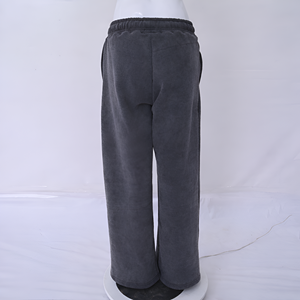 Pantalon de jogging en molleton de coton imprimé personnalisé pour homme, style streetwear, taille élastique avec cordon de serrage, coupe confortable, style tendance - Product Image 3