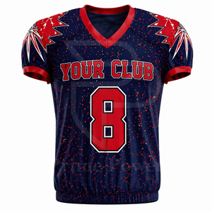 Conjunto de Pantalones y Camiseta de Fútbol Americano, Uniforme de Equipo Personalizado, 100% Poliéster, Tejido Transpirable de Secado Rápido para Verano, Ropa para Entrenamiento y Juego - Product Image 2
