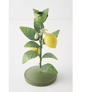 Porte-bougie en métal en forme de fleur de narcisse, support décoratif moderne pour bougie conique, centre de table pour mariage et Noël, fait main - Product Image 4