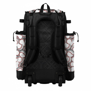 Sacs de baseball sportifs avec logo personnalisé, sacs de baseball par sublimation, prix de gros, sacs à roulettes, sacs de baseball en polyester pour adultes - Product Image 2