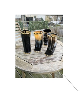 Handmade Rustic Horn Juice Tumbler Eco Friendly Sustainable Dining <b>Drinkware</b> Product - Product Image 2