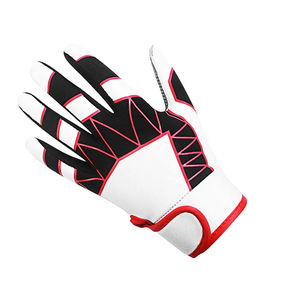 Guantes de Bateo para Mano Izquierda WARPRO INDUSTRY, Negros y Amarillos, Tejido de Poliéster y Algodón, Cierre de Gancho y Bucle, Ligeros y Duraderos - Product Image 2