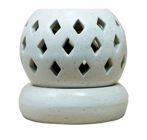 ตัวกระจายกลิ่นหอมไฟฟ้าพื้นผิวเซรามิกสีขาวผลิตในอินเดีย - Product Image 1