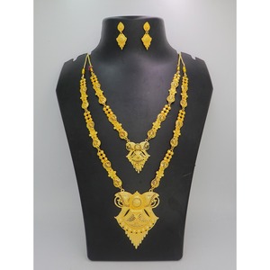 Saudi Arabia India Middle East Jewelry <b>Gold</b> Plated Long Necklace Earring <b>Set</b> Alloy Wedding <b>Set</b> indian <b>jewellery</b> <b>sets</b> for women - Product Image 2
