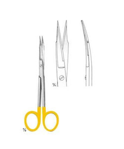 Tijeras para amígdalas de 195 mm de acero inoxidable, tijeras quirúrgicas ORL para amígdalas, instrumento médico reutilizable - Product Image 1