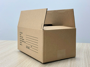 Disposable Textured Eco-Friendly Kraft Corrugated Rigid Paper Box Flexographic Custom Size Design for Mobile Phone Packaging - Product Image 2