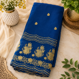 Tissu brodé en voile de coton 100% sudanais Toub |   Matériaux de confection de vêtements traditionnels pour des tenues élégantes et la mode culturelle - Product Image 1