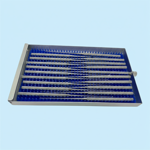 Kit de micro-crochets à nerfs avec plateau, spatule vasculaire, curette, dissectionneuse pour neurochirurgie - Product Image 1