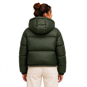 Veste matelassée à capuche pour femme, imperméable, coupe-vent, écologique, séchage rapide, teinte, style décontracté pour l'hiver et les activités de plein air - Product Image 2