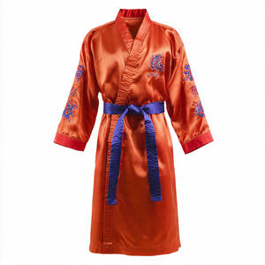 Robe de boxe, robe d'arts martiaux, robe de compétition, meilleure qualité, 100% polyester satiné - Product Image 4