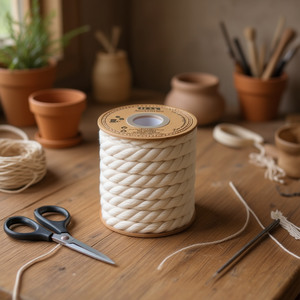 Corda di cotone Ilan 12mm x 4m per artigianato e decorazioni - Product Image 2