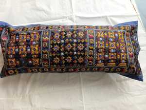 Vintage Antique Embroidered 100% Cotton Rectangular Pillowcase Colorful Folk Pattern Envelop Home Decor Throw <b>Cover</b> <b>Sofa</b> Chair - Product Image 2