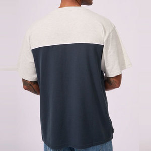 เสื้อผ้าฤดูร้อน ผู้ผลิตใหม่ เสื้อยืดผู้ชาย สตรีทแวร์ คุณภาพสูง แบบสั่งทำพิเศษ ทรงปกติ คอโอ ผ้าแคนวาส แขนสั้น สีพื้น - Product Image 5