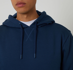 Sweat-shirt à capuche noir pour homme en coton, décontracté, avec poche avant, coupe classique, automne - Product Image 6