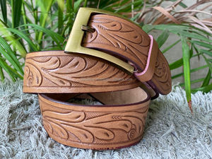 เข็มขัดหนังแท้สำหรับผู้ชายเข็มขัดหนังแท้มีสไตล์มาใหม่เข็มขัดหนังแท้ไร้ที่ติ - Product Image 2