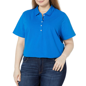 เสื้อโปโลผู้หญิงน้ำหนักเบา ระบายอากาศได้ดี ดีไซน์แขนสั้น เหมาะสำหรับการแต่งตัวในฤดูร้อนและการใช้งานทั่วไป - Product Image 1