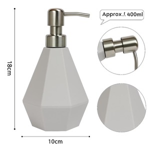Geometric Shape Lotion <b>Dispenser</b> For Bathroom Vanity Kitchen Sink Liquid Soap Pump <b>Bottle</b> Home Daily Use And Counter Decor - Product Image 2