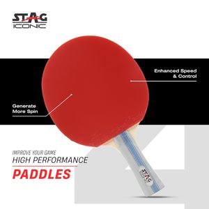 Stag Iconic Professional Club Playset Wood <b>Table</b> <b>Tennis</b> Racket Long Pimples Rubber Carbon Fiber Bottom Durable <b>Table</b> <b>Tennis</b> - Product Image 5