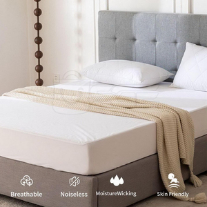 Luxury Knitted Terry Mattress Protector with Absorbent 300tc Fabric Eco-Friendly Waterproof Layer & Secure Elastic Skirt - Product Image 6