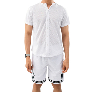 T-shirts et shorts d'été pour hommes, tenue décontractée de rue, t-shirt imprimé DTG, shorts tricotés en deux pièces, style streetwear, 2 pièces, vente chaude - Product Image 6