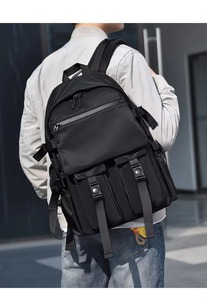 Tactical <b>Backpack</b> <b>Nylon</b> Waterproof Multi-Functional Unisex Softback 36-56L Gray Blue Shoulder Strap Webbing Zipper Closure - Product Image 4