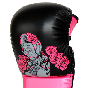 Guantes de Sparring de Piel de Primera Calidad para MMA, Medios Dedos, Impermeables, Transpirables, para Uso Diario, para Mujer - Product Image 3