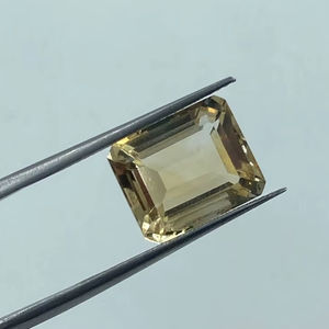 พลอยซิทรินธรรมชาติทรงบาแกตต์สีเหลืองอ่อนสำหรับทำเครื่องประดับ - Product Image 1