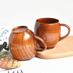 Handmade Wooden Mug Natural Solid Wood Coffee Cup Rustic Design Eco Friendly Drinkware for Kitchen Dining Use - Product Image 2