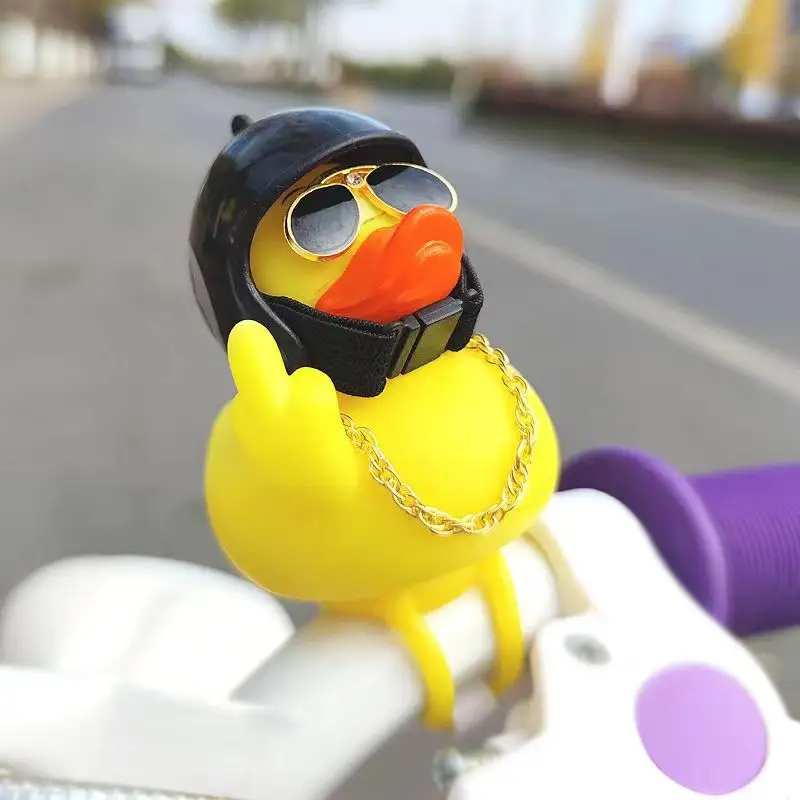 Fahrrad karabiner Enten zubehör Helm Enten horn Gummi Enten spielzeug für Kinder/Erwachsene