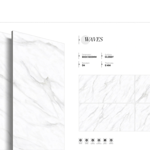 Losas de Porcelana Cristal Elite Gloss 800x1600 1200x1800 750x1500mm Diseñadas para Interiores Residenciales, Comerciales y Modernos Monumentales - Product Image 1