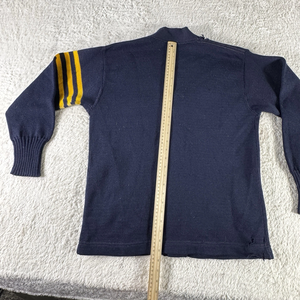 Apparels University & College Sorority Fraternity Vintage 1950s Varsity Letterman Knit <b>Cardigan</b> <b>Sweater</b> Chenille “N” Wool - Product Image 3