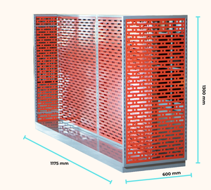 ADONG A36 Exhibidor Metálico Vertical de Doble Cara para Supermercado, Mostrador de Caja Ligero, Exhibidor Colgante para Bolsas, Instalación Rápida - Product Image 1