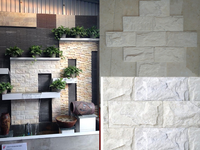 Meilleure offre Pierre naturelle blanche laiteuse Carreaux muraux bruts à face fendue Panneaux de revêtement décoratifs pour l'extérieur et l'intérieur d'une villa de villégiature