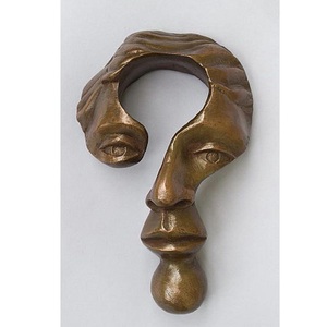 Escultura Abstracta de Orbe, Arte Decorativo de Metal en Latón y Aluminio, Estatua Decorativa, Figura Metálica para Hotel, Decoración de Mesa para el Hogar - Product Image 5
