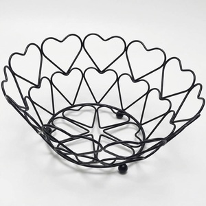 Metal Wire Fruit <b>Basket</b> For Kitchen Decorative Open Wire Produce Holder & <b>Table</b> For Fruits Vegetables And Snacks Use - Product Image 4