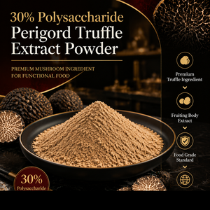 <span class=keywords><strong>Poudre</strong></span> d'extrait <span class=keywords><strong>de</strong></span> <span class=keywords><strong>truffe</strong></span> du Périgord 30% polysaccharides, ingrédient <span class=keywords><strong>de</strong></span> champignon <span class=keywords><strong>de</strong></span> corps fruiteur <span class=keywords><strong>de</strong></span> qualité alimentaire pour aliments fonctionnels - Product Image 1