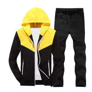 Survêtement de jogging personnalisé en polyester pour homme, ensemble sportif chaud d'hiver deux pièces pour le sport et les loisirs - Product Image 2