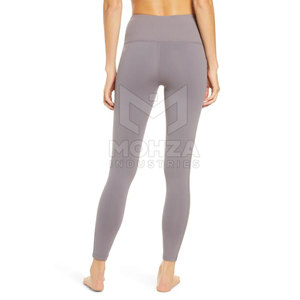 Leggings de yoga de bonne qualité, taille élastique, logo personnalisé, prix bas, vente en ligne. - Product Image 3