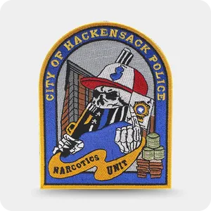 Écussons brodés personnalisés en tissu avec logo, à coudre ou thermocollants pour vêtements, patchs tissés - Product Image 1