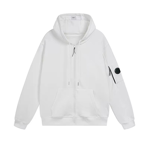 Sweat-shirt à capuche en polaire noir pour femme, 100% polyester, couleur unie, manches longues, fermeture éclair sur le devant, poche, style décontracté streetwear, automne - Product Image 2