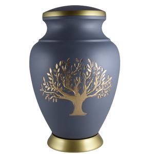 Urna Funeraria Cilíndrica de Aluminio Hecha a Mano, Diseño Moderno, para Guardar Recuerdos, Artesanía Uzair, Negra, Duradera, Capacidad de 3-4L, Personalizable - Product Image 2