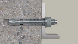 Pernos de anclaje tipo cuña FISCHER FWA 16x140 R2 (SS 304) para hormigón, pernos de expansión para hormigón, sujetadores mecánicos de acero inoxidable. - Product Image 2