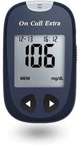Kit <span class=keywords><strong>de</strong></span> Medidor <span class=keywords><strong>de</strong></span> <span class=keywords><strong>Glucosa</strong></span> No Invasivo On Call Extra, Monitor <span class=keywords><strong>de</strong></span> <span class=keywords><strong>Glucosa</strong></span> en Sangre Fácil <span class=keywords><strong>de</strong></span> Usar, <span class=keywords><strong>Detector</strong></span> y Probador para Uso Doméstico con 50 Tiras Reactivas - Product Image 3