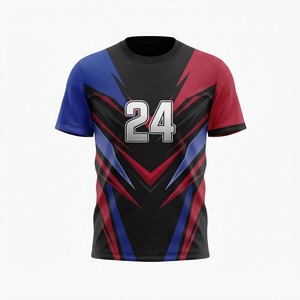 Maillot de sport E-Sport par sublimation, uniforme d'équipe personnalisé, respirant, à manches courtes, numéro personnalisé, vêtements de sport compétitifs - Product Image 1